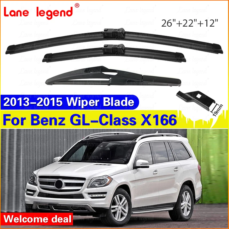 

Передние и задние щетки стеклоочистителя для Mercedes Benz GL Class X166 2013 2014 2015, лобовое стекло, автомобильные аксессуары GL450 GL550 GL350