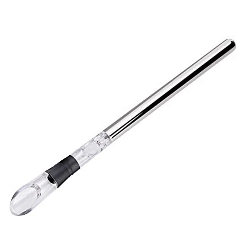

3X Wine Chiller Wine Aerator Stainless Steel Wine Bottle Cooler Stick Rapid Wine Chilling Rod With Aerator And Pourer