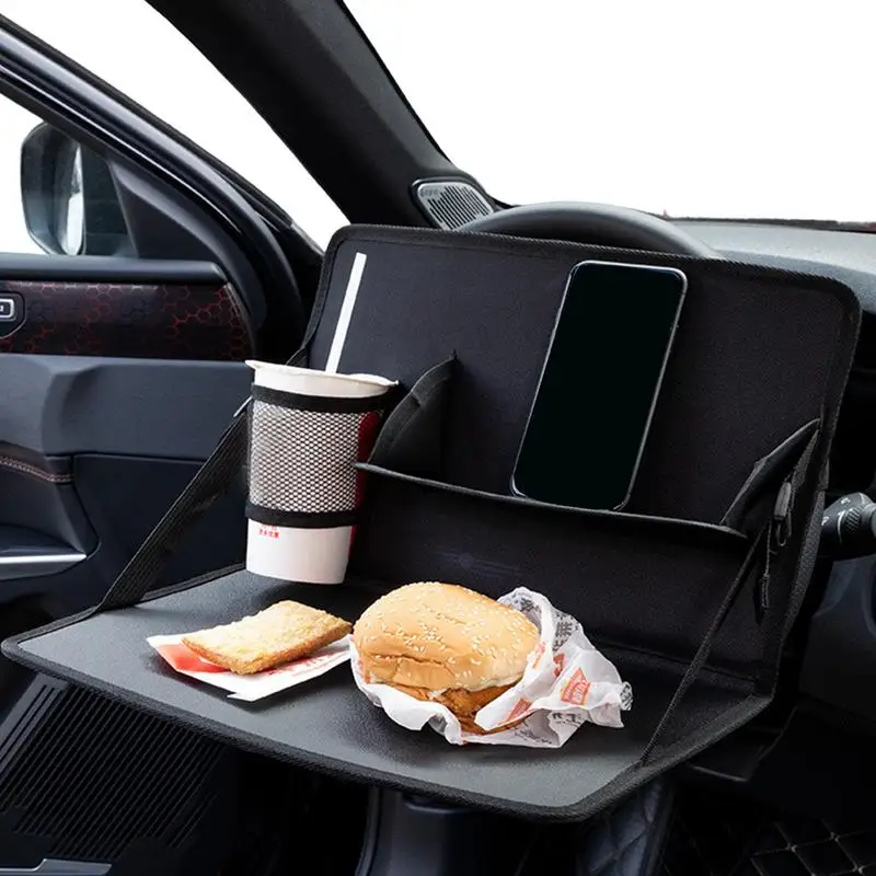 

Миниатюрный обеденный стол на руль, автомобильный поднос для еды, планшет для ноутбука, многофункциональный дорожный портативный автомобильный верстак, обычно