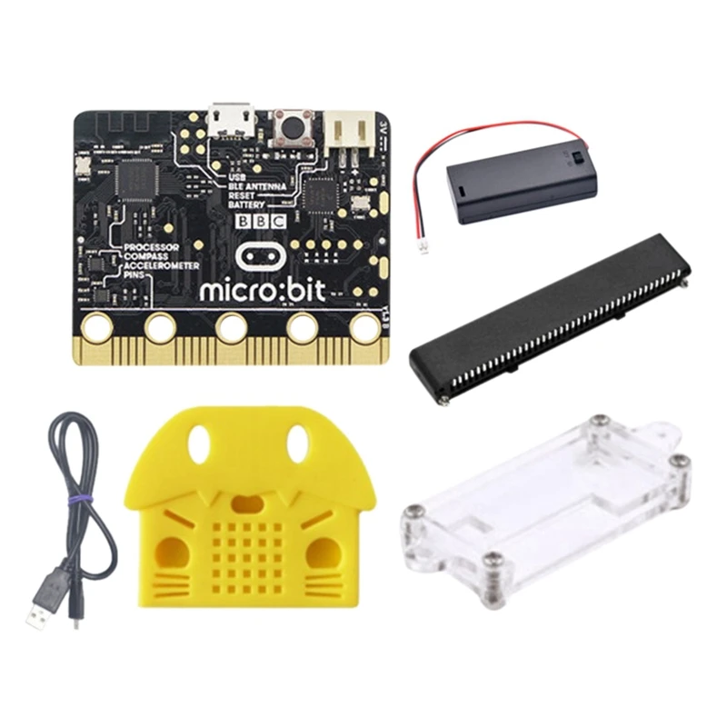 

BBC Micro:Bit Go Kit With Vertical Terminal Connector+Protective Case+Shell Programmable Learning Development Board DIY