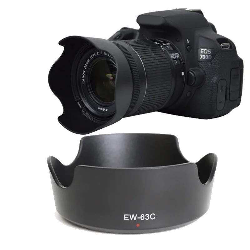 Реверсивная бленда EW-63C 58 мм ew63c для Canon EF-S 18-55mm f/3 5-5 6 IS STM Применимо 700D 100D 750D 760D