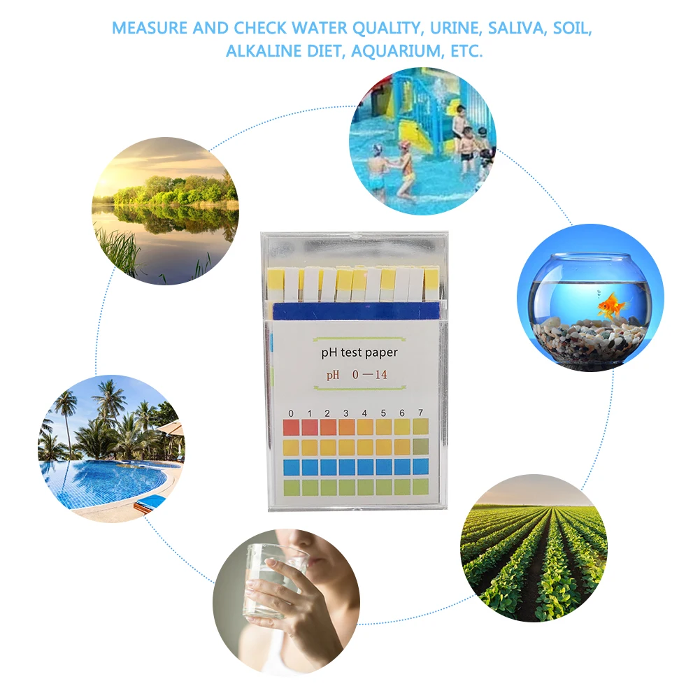 100 шт. тест-полоски для определения качества воды 0-14 PH |