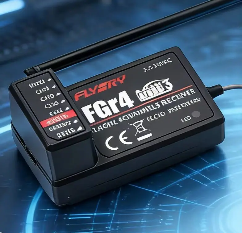 Фото Двунаправленный приемник Flysky FGR4 FGR4S FGR4P со встроенной одинарной антенной PPM/IBUS/PWM для компонентов пультов дистанционного управления Flysky FS-NB4 №1