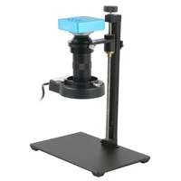 1080p sony imx307 industry hdmi usb video microscope camera u disk storage 100x 120x 130x zoom c mount lens for pcb soldering