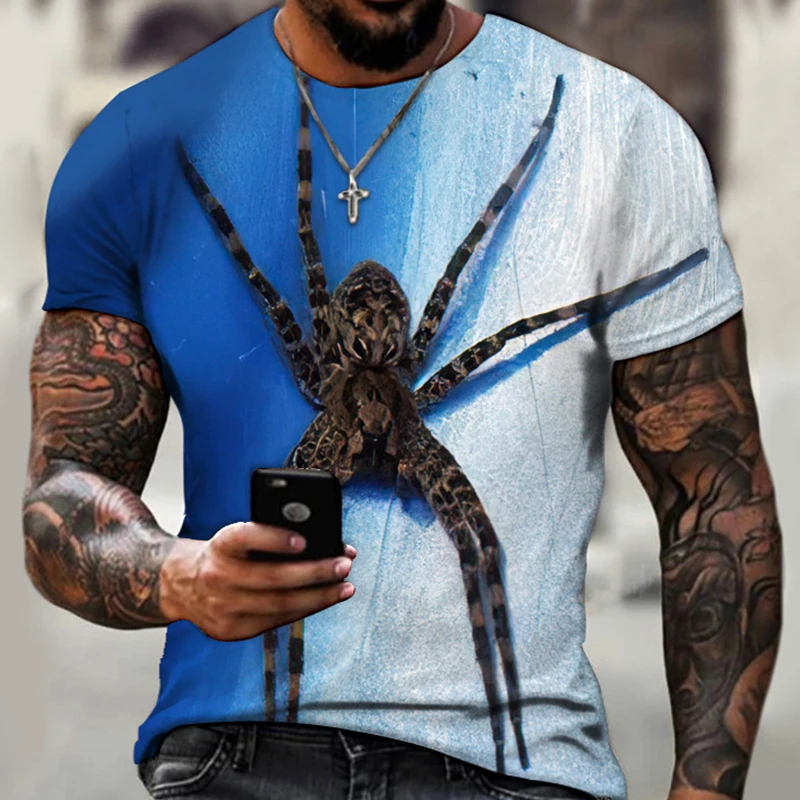 Мужская летняя футболка с 3D-принтом размеры до 2023