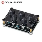 Портативный 4-канальный аналоговый стереомиксер Douk Audio, мини-пассивный линейный Миксер для студийной записи звука, микшерная консоль