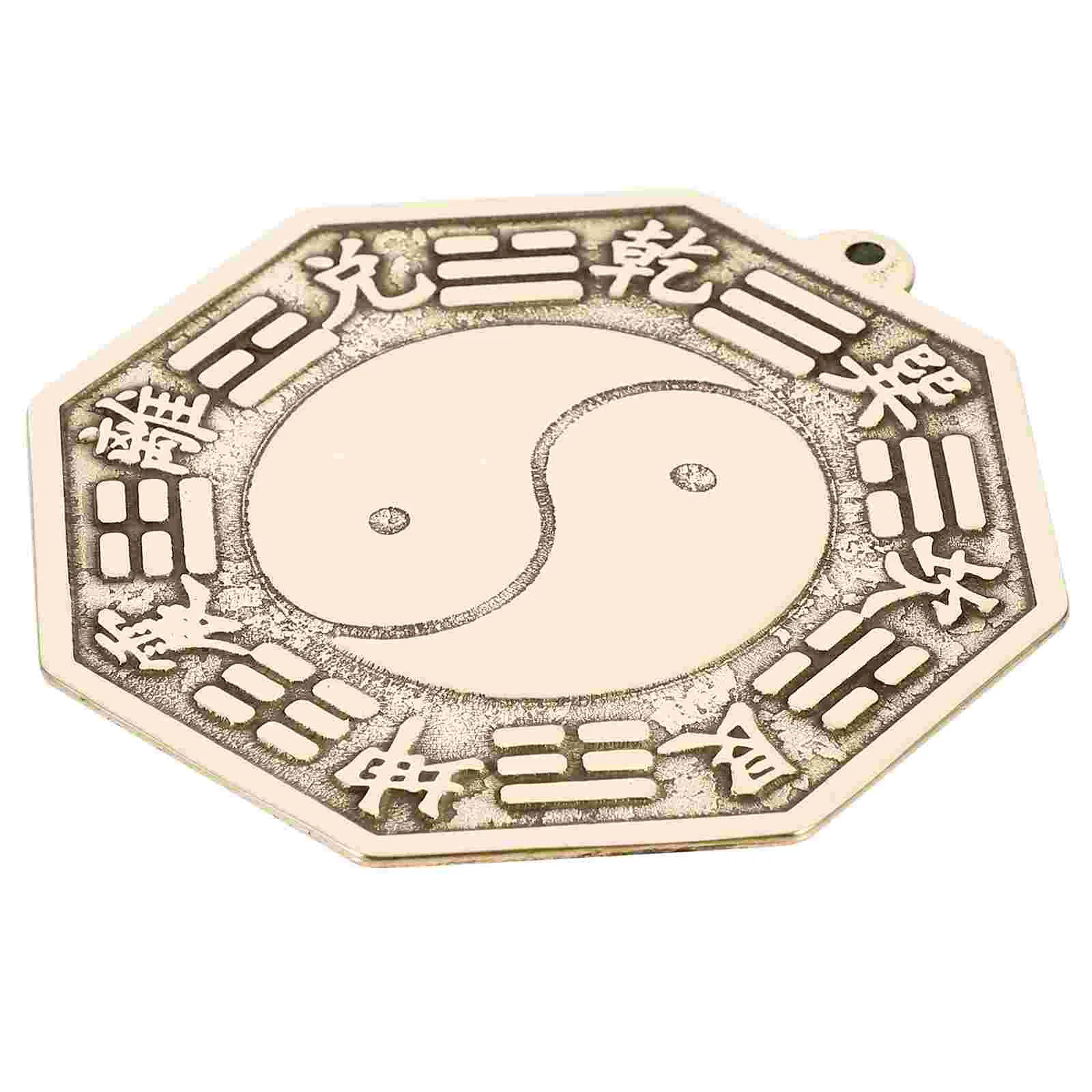 

Mirror Bagua Chinese Brass Wall Convex Concave Ornament Gossip Diagrams Eight Hanging Wudang Mountain Traditional Decor Pendant