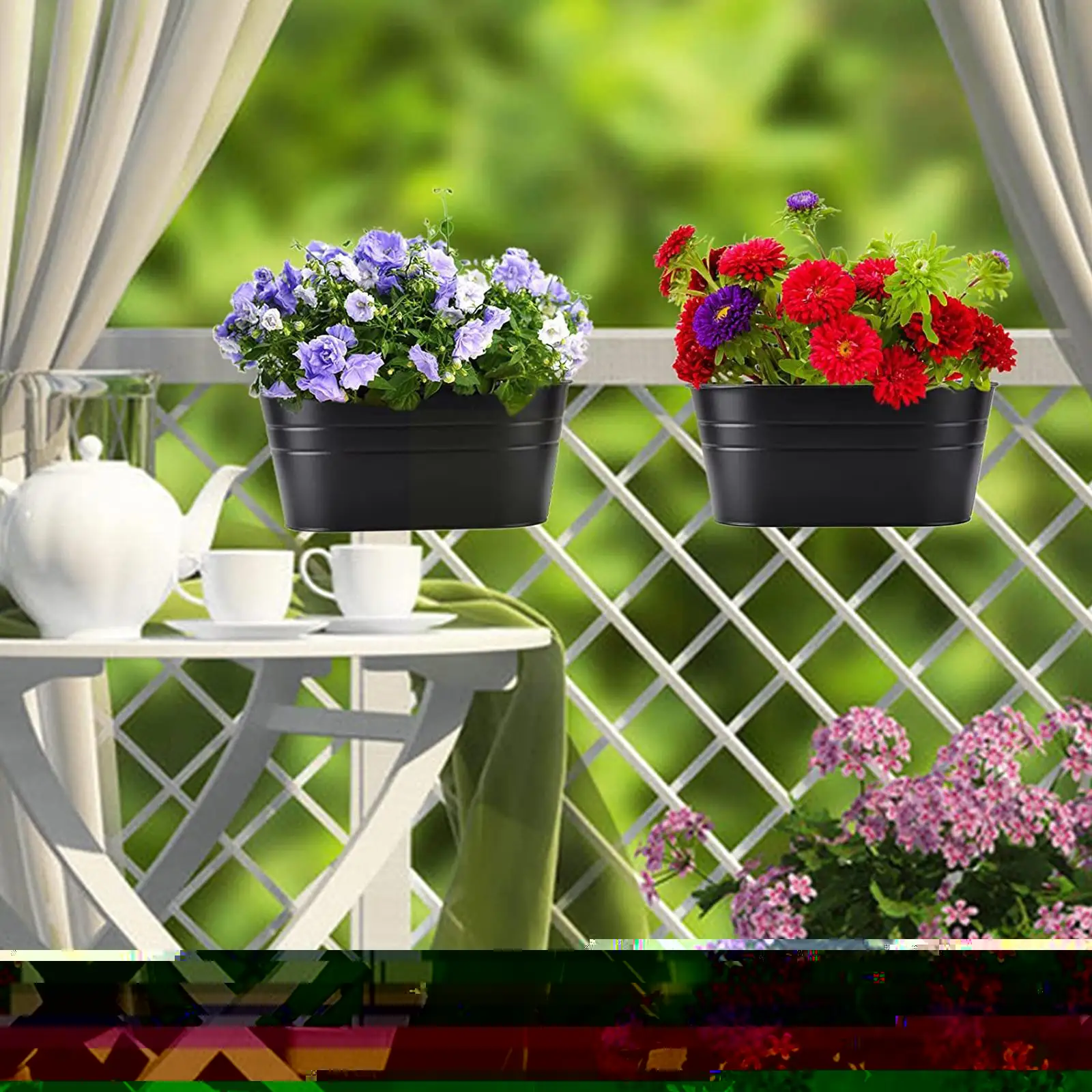 

Detachable Double Hook Flower Pot Wall Hanging Oval Metal Plant Bucket Flower Pots Hook Garden Tool For Railing Home Decora Q0j0