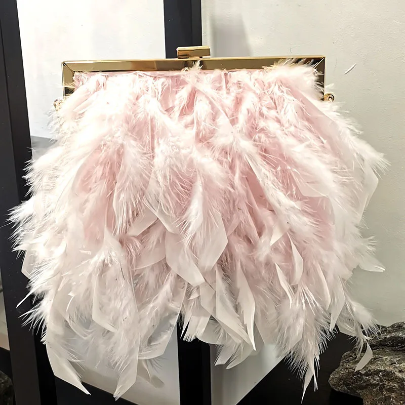 

Autumn and winter 2022 feather Bag Shoulder Bag Messenger Bag Handbag women's bag tassel bag fashion bag
