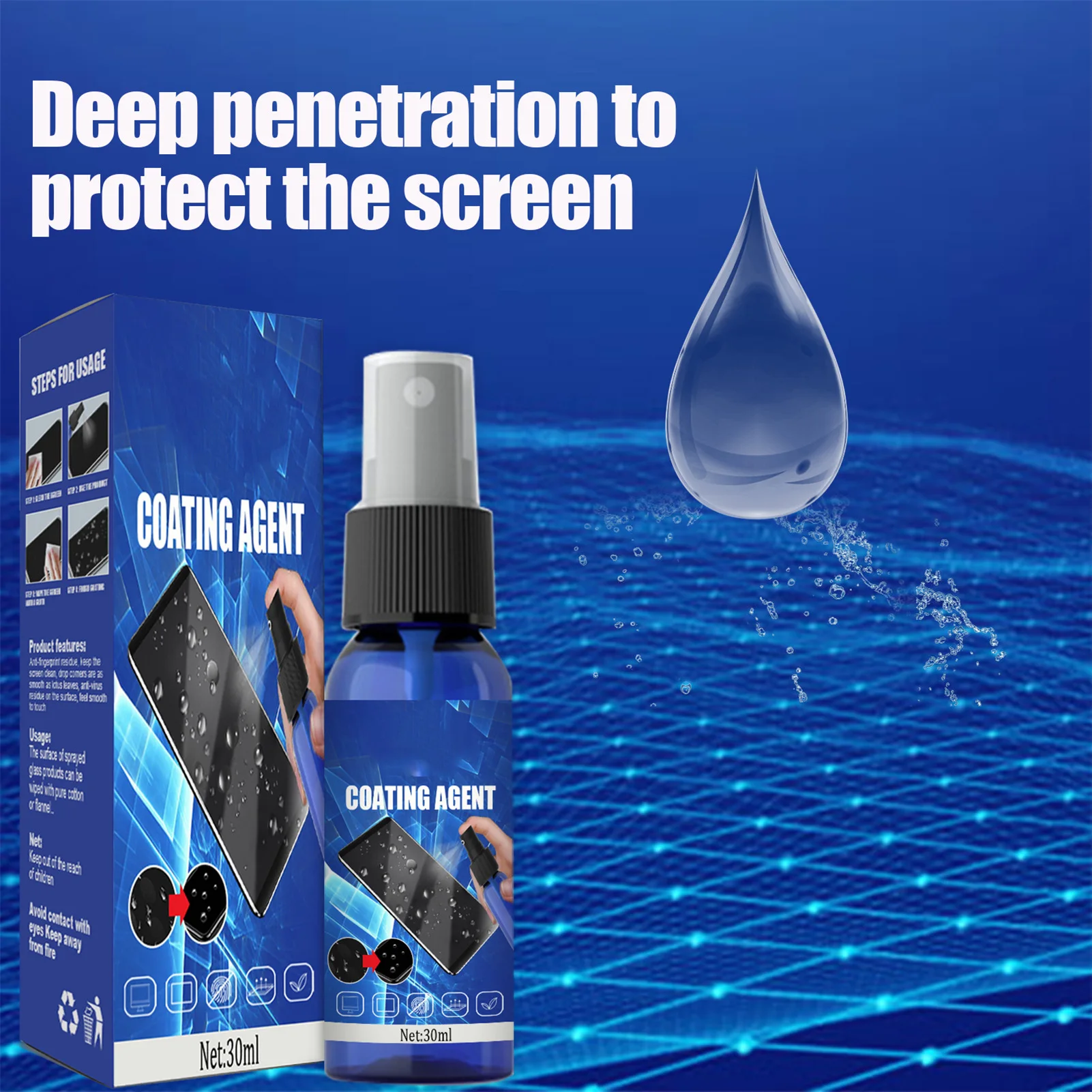 

Nano Liquid Screen Protector Film Spray Scratch Resistant Coating Protection Solution Suitable Hardness Phones E4Q9