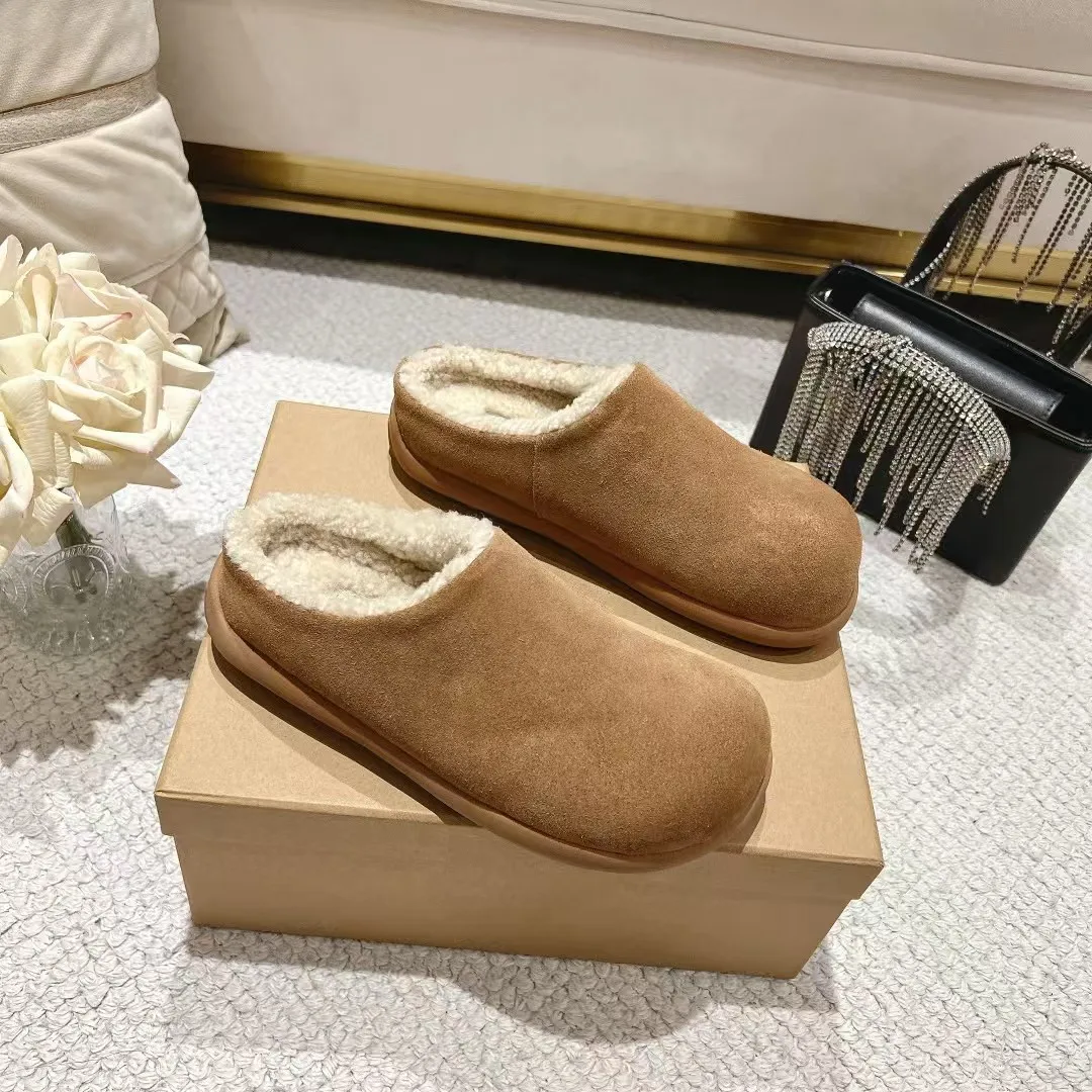 Дизайнерская брендовая женская обувь шерстяные интегрированные зимние ботинки