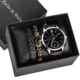 Personalized Men's Watch Bracelet Set Vintage Woven Bracelets Bead Chain Simple Quartz Wristwatch Sets Best Gift for Boyfriend Other Image