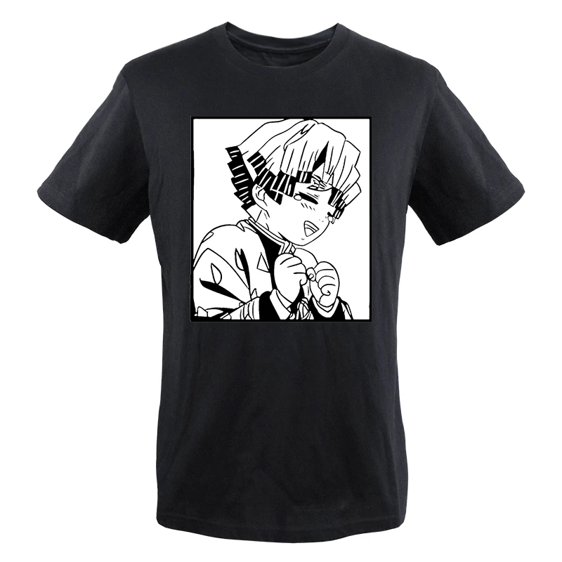 

2023 Hot Anime Mens Tshirts Demon Slayer Women Zenitsu Mangas Kimetsu Graphic T-Shirt Oversized Camisa Masculina O-neck T Shirt