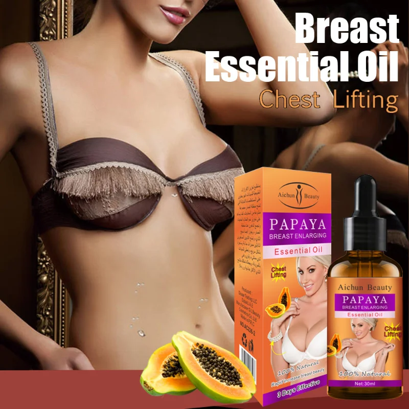 Natural Papaya Breast Enhancement Oil No Irritation Effect Fast Tightening Breast Lifting Massage Breast Care Essential Oil 30ml
