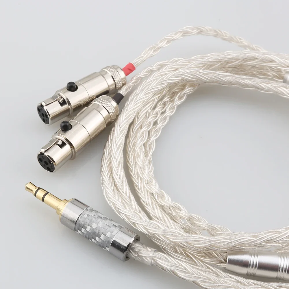 HiFi 2 5/3 5 16-ядерный OCC посеребренный кабель для наушников Audeze LCD-3 LCD-2 LCD-X LCD-XC LCD-4z LCD-MX4