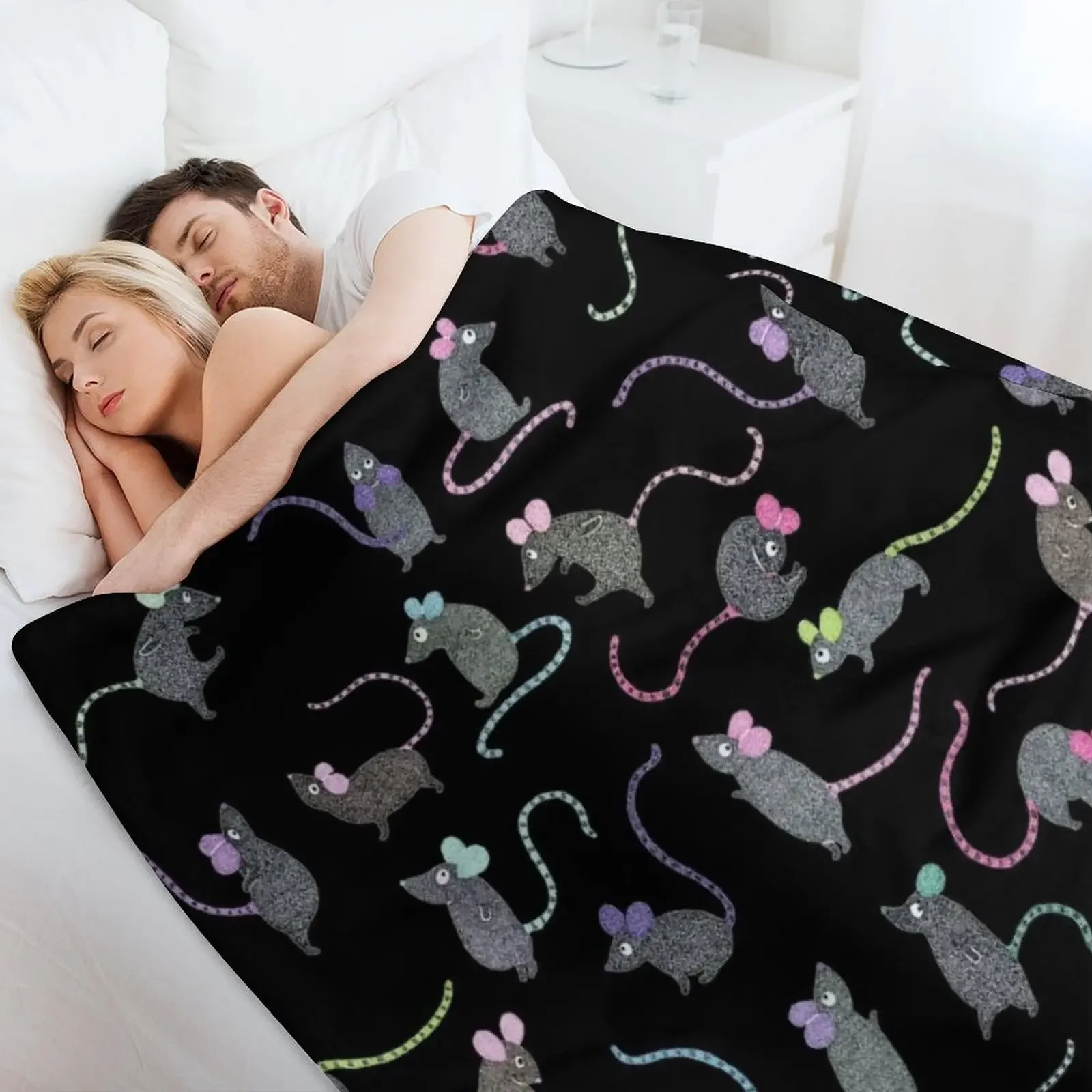 Одеяло с крысами одеяла украшения для диванов детские