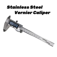 6inch 150200mm digital stainless steel vernier calipers metal gauge ruler electronic micrometer depth measuring instrument tool