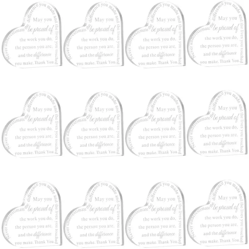 12 шт. подарки для сотрудника колловер с благодарностью акриловая табличка