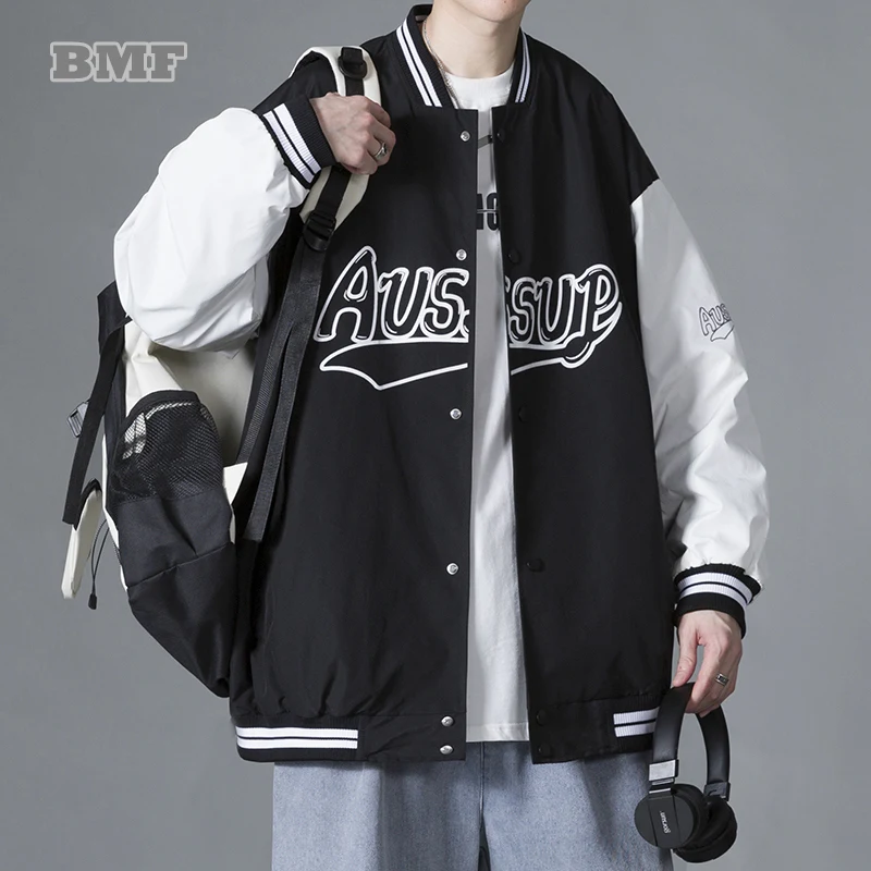 

2022 American Baseball Unisex Unisex Spring Autumn Loose Plus Size Casual Jacket Kpop Couple Clothes Streetwear Oversized Coat