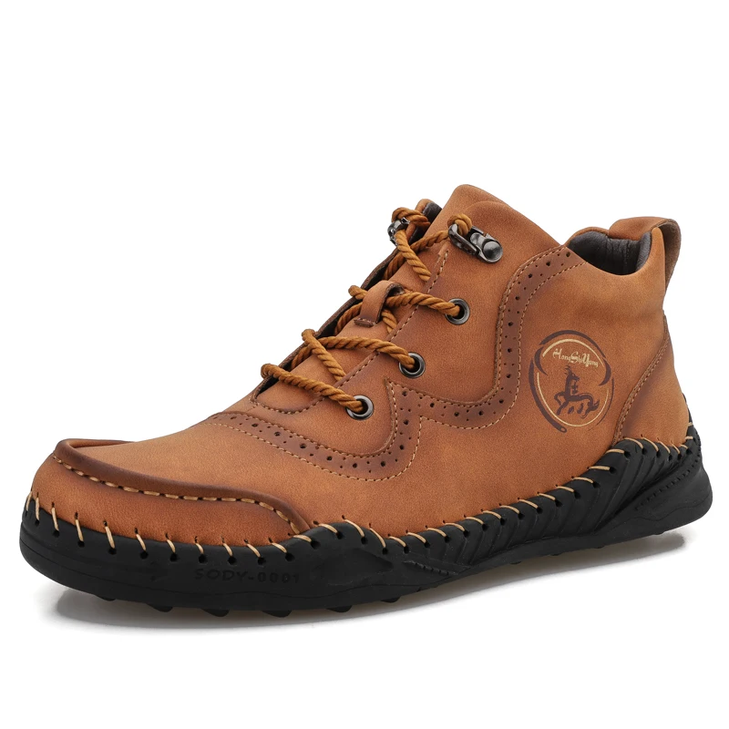 

OLOMLB Handmade autumn outdoor Fashion men's casual shoes Large 38-48 lace-up Loafers men's shoes comfortable Breathable