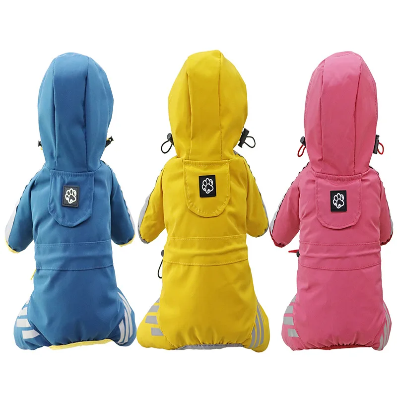 

All Inclusive Raincoat for Dogs Waterproof Rain Pet Corgi Four Legged Dog Poncho Rainy Day Clothes Small York Raincoats Supplies