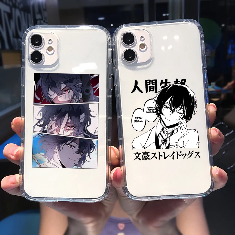 Phone Case for iPhone 14 13 12 11 Pro Max X XR XS 7 8 Plus Case Shockproof Japan Anime Bungou Stray Dogs Dazai Osamu Phone Cover images - 6