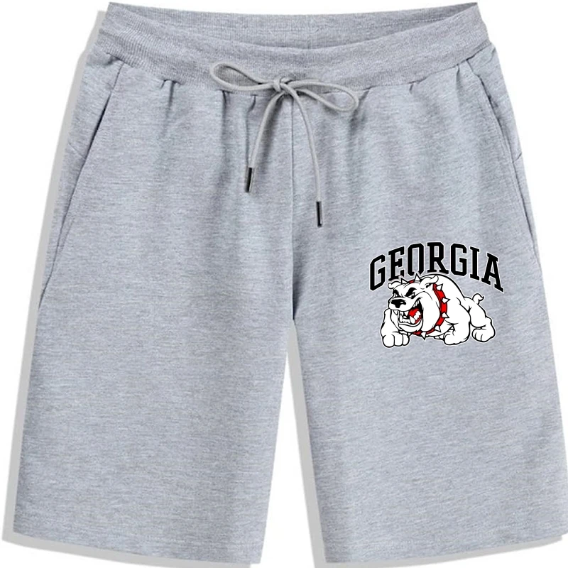 

Шорты Georgia мужские повседневные, винтажные подарочные, из чистого хлопка, в стиле Джорджия, Атланты, бульдог, летние