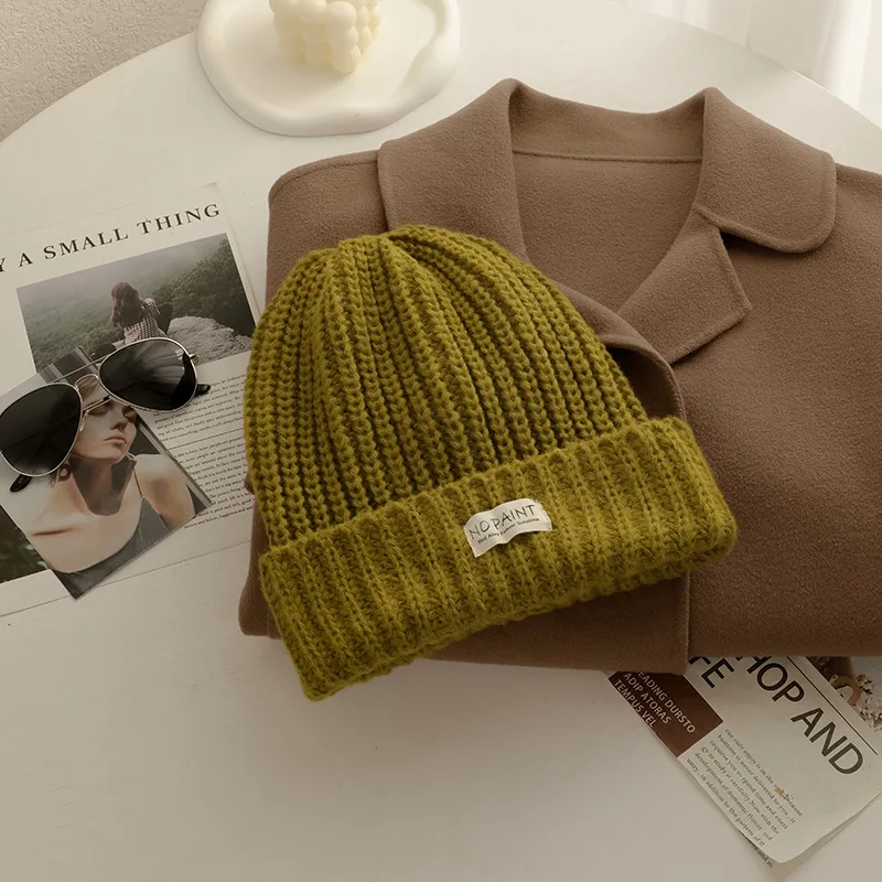 

Men Winter Caps Unisex Hat Cotton Blends Solid Warm Soft HIP HOP Knitted Hats Women's Skullies Beanies For Girl Free Shipping