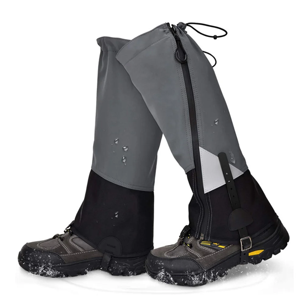 

1 Pair Gaiters Cover Outdoor Mountaineering Hiking Ski Gaiters Cover Waterproof Hiking Boots Covers Fishing Running Skiing