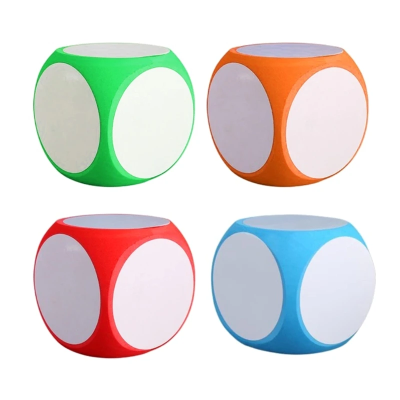 

Oversized Classroom Dices Erasable Blank Dices 15cm Foam Dices Game Dices Teaching Aids for Class Game Math Teaching Dropship