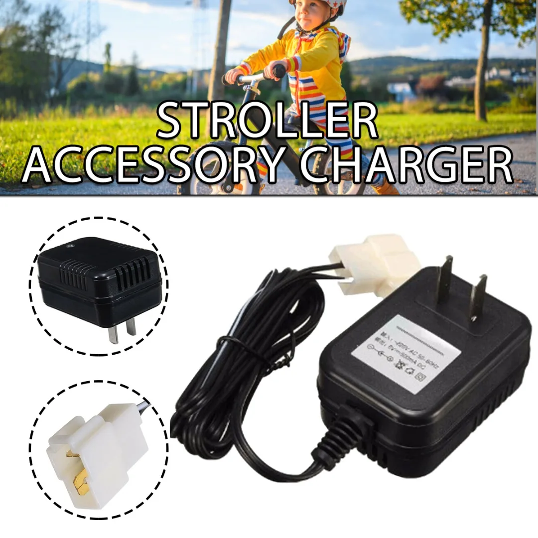 

New 1pc 6V Kids Ride on Cars Battery Charger Toy Car Bike Scooter Buggy Adaptor Suitable For KID TRAX ATV Quad Car Brand New