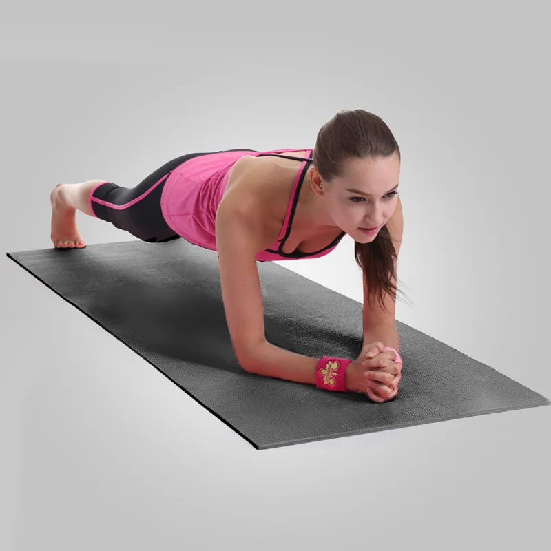 

Yoga mat high-density black mat 6mm non-slip wear-resistant thickening lengthened ultra-dense fitness pvc mat