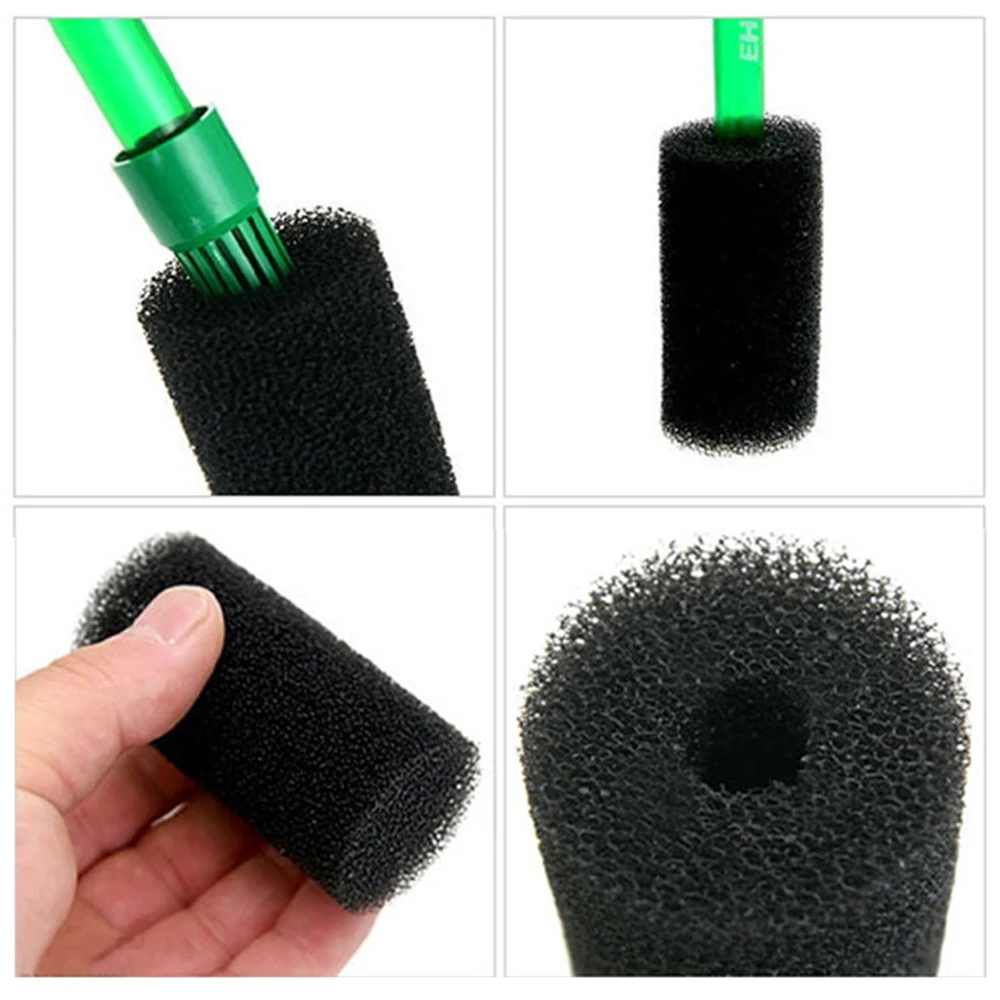 

5Pcs Sponge Aquarium Filter Protector Cover for Fish Tank Inlet Pond Black Foam Biochemical Cotton Aquarium Accessories