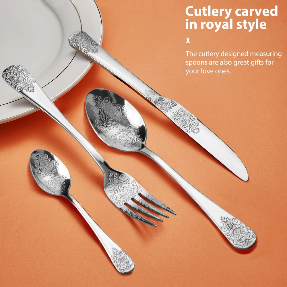 Набор столовых приборов в дворцовом стиле из нержавеющей стали | Дом и сад