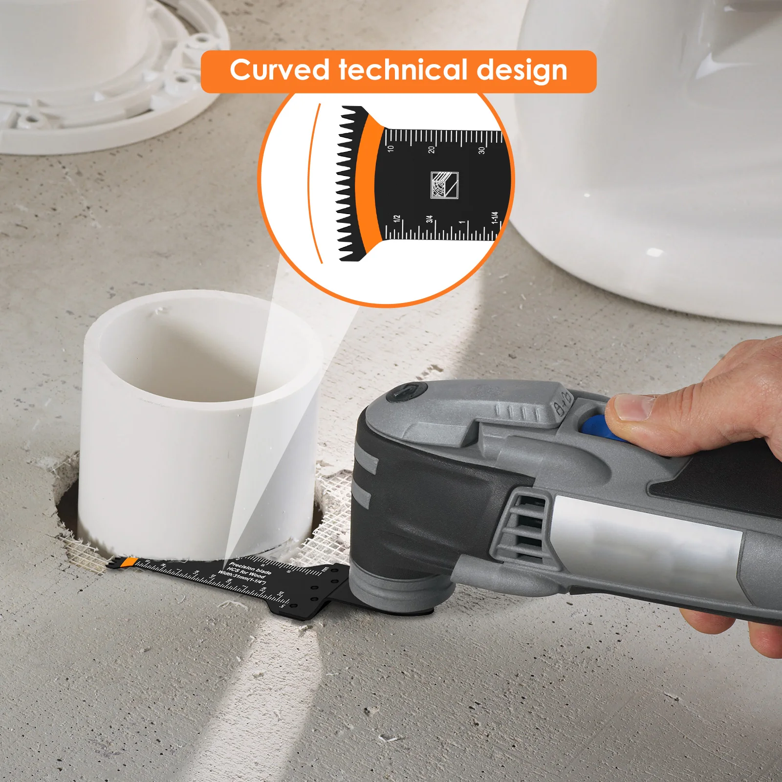 12 шт./компл. осциллирующее пильное полотно с удлиненным изогнутым краем