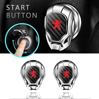 car one button start decorative cover protective sticker for peugeot 107 08 206 207 308 307 508 3008 2008
