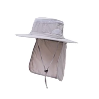 men hat fishing accessory summer sun protection women with neck flap breathable outdoor working cap