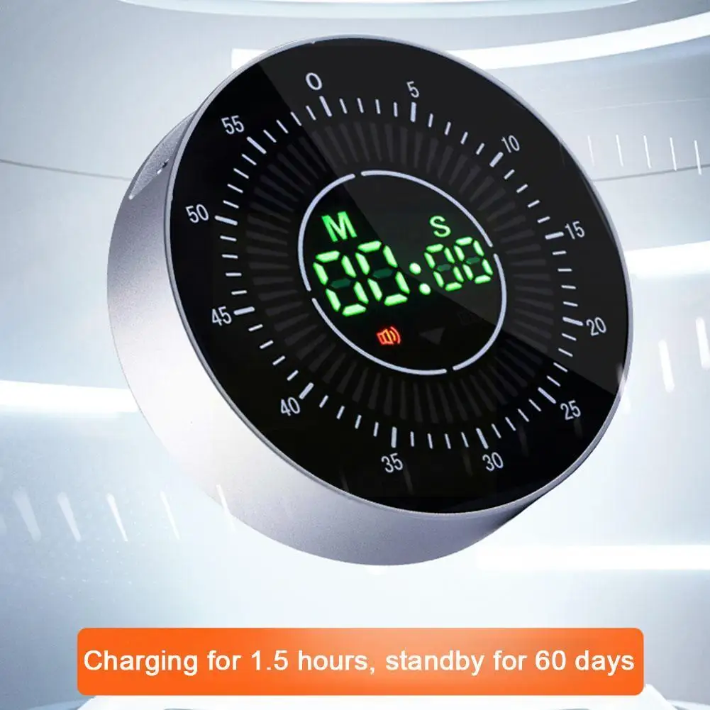 

Kitchen Visual Timer Large Display Screen Electronic Alarm Clock Mechanical Countdown Timers Baking Clock For Teaching Meet C3R2