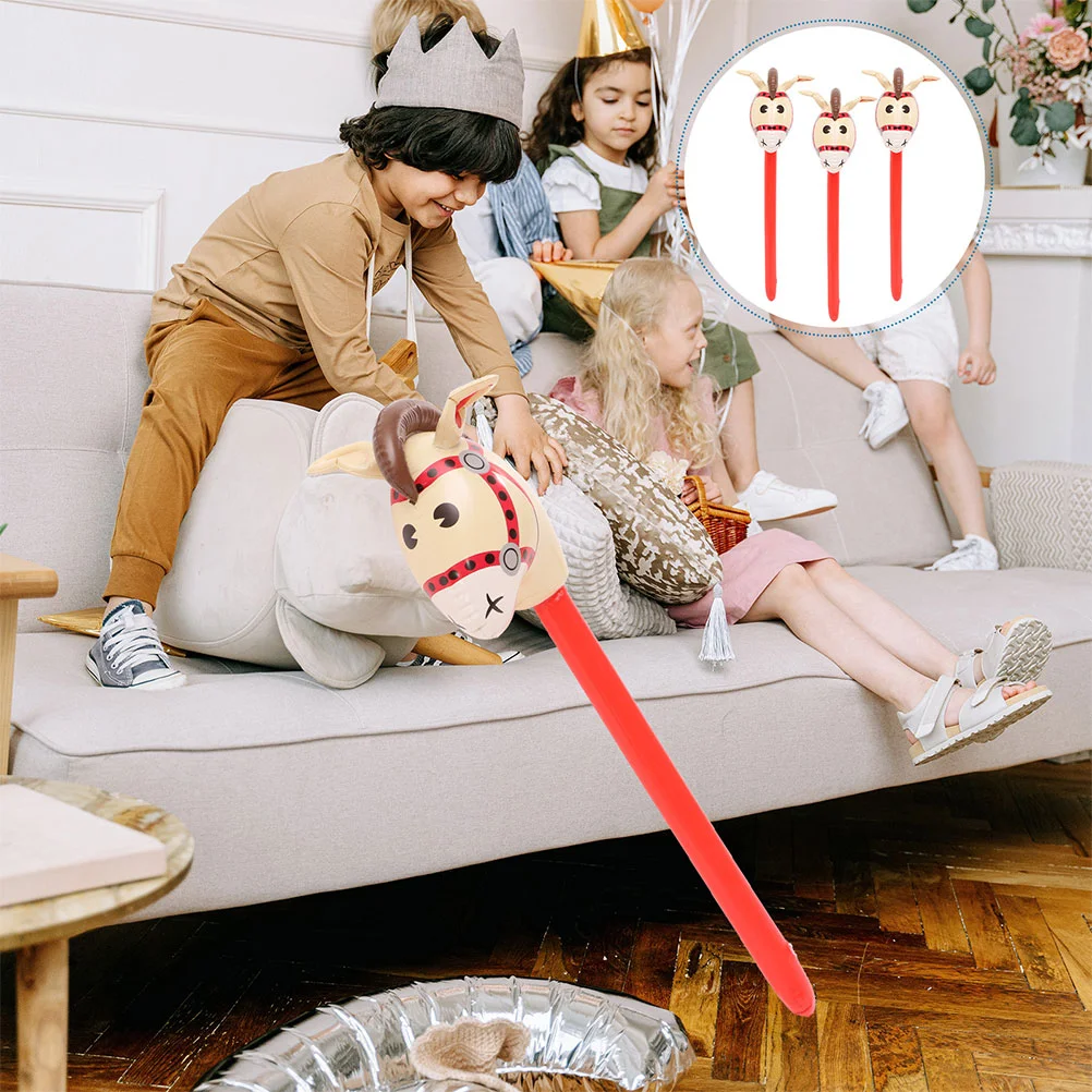 

Party Cheering Sticks Props Horse's Head Favors Sports Themed Supply Mini Toys Kids