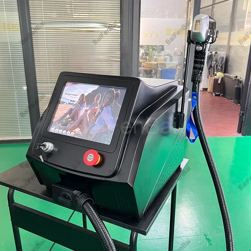 Портативный мощный тройной лазер с ледяным охлаждением 755 808 1064 устройство