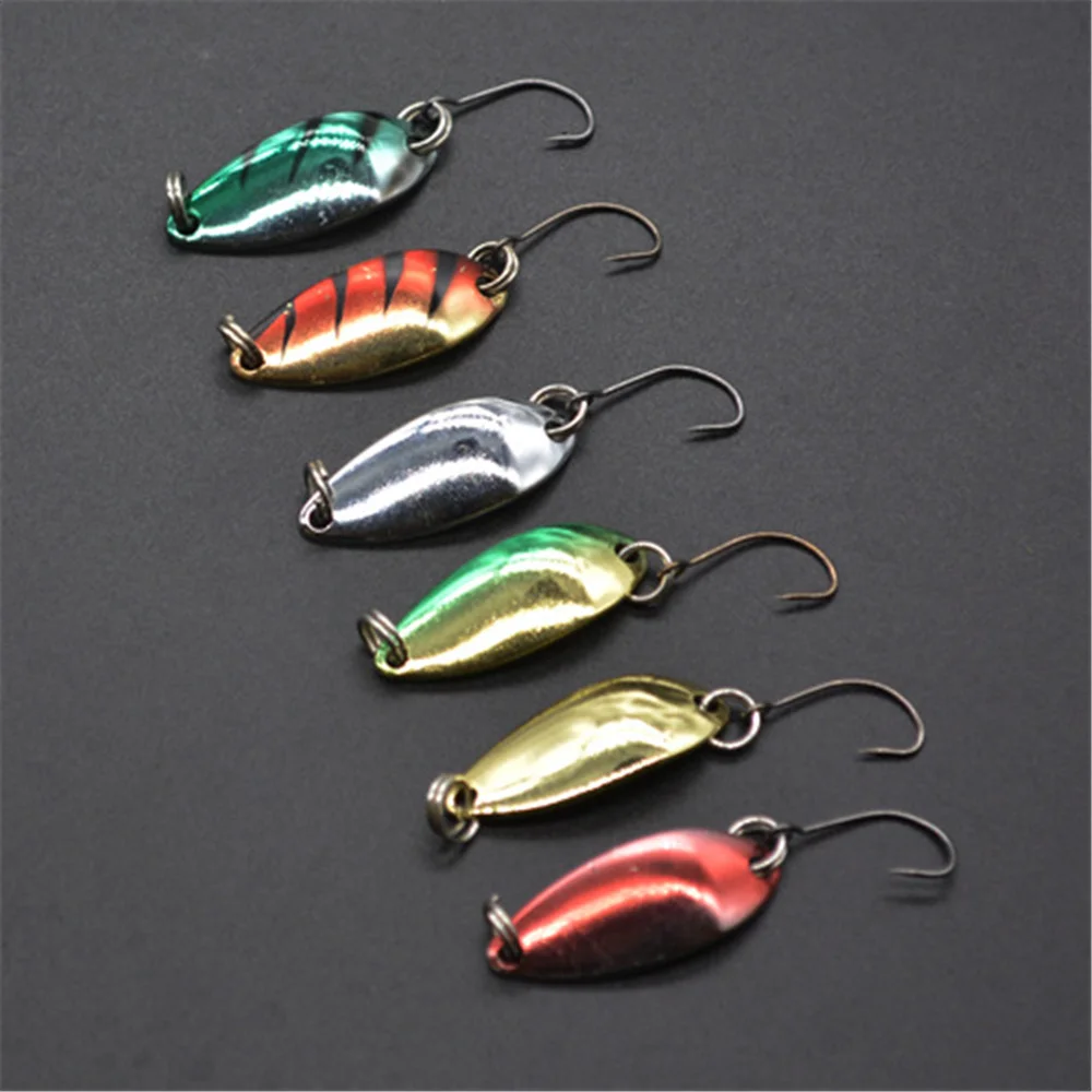 

Fishing Tools 3g 3.cm Spinnerbsit Minnow Jig Stream Trout Fishing Lure Spoon Metal Lures Tackle Bait Fish Single Hook