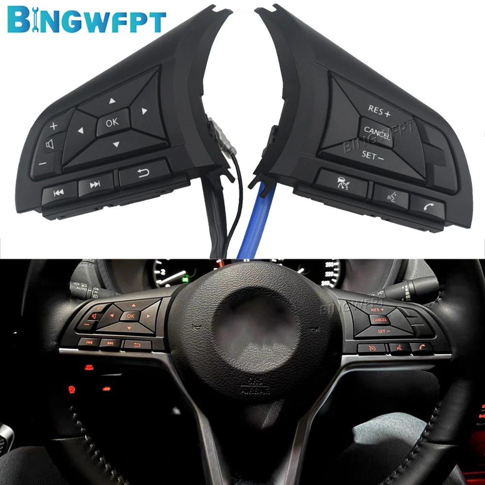 

Новый автомобильный Стайлинг, круиз-контроль, кнопка переключения на руле для Nissan Qashqai J11ZGL Serena C27 2018-2022