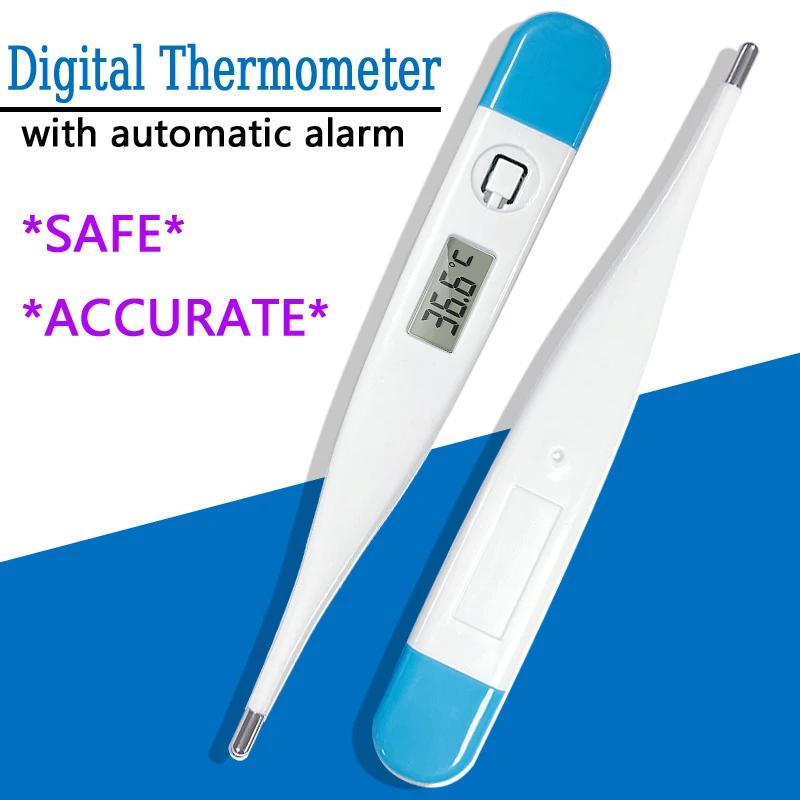 

Mini Electronic Thermometer Baby Thermometer PP LCD Digital Display High-Precision Measurement Babies Fever Safety Heat Detector