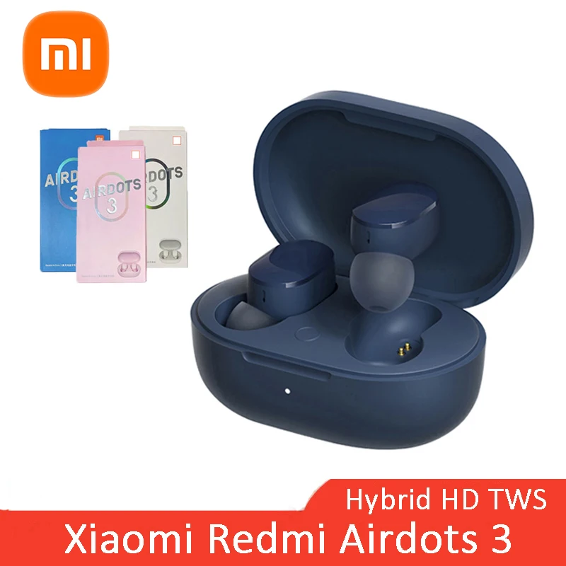 

Xiaomi Redmi AirDots 3 Wireless Earphones Bluetooth 5.2 aptX Adaptive Stereo Bass With Mic Handsfree TWS Earbuds In Stock