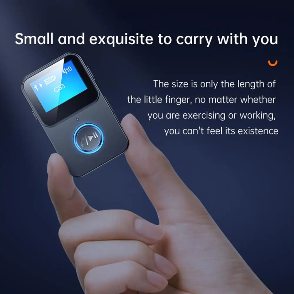Мини MP3 зажим Bluetooth MP3 музыкальный плеер 5,0 Аудио приемник адаптер Поддержка TF карты Модный Спорт Бег студент Walkman 2022 (art.: 3920bbed12833) - 3920bbed12833