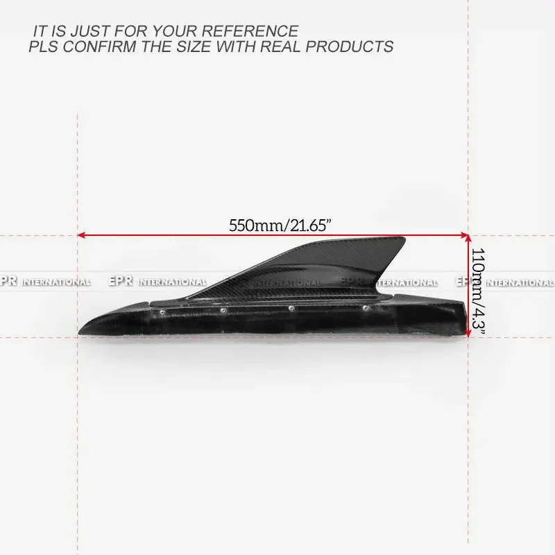 Боковая юбка для Audi R8 V10 комплект из углеродного волокна тюнинга боковых ластов