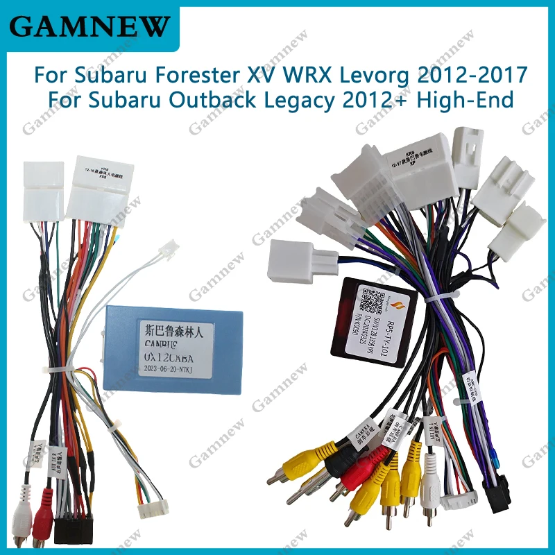Автомобильный жгут проводов адаптер Canbus Box декодер Android кабель питания для Subaru