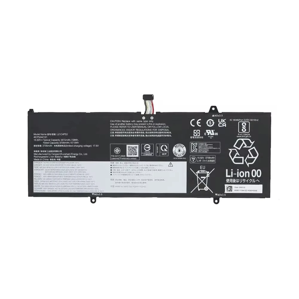 Аккумулятор для ноутбука L21C4PE2 для Lenovo Yoga 6 13ALC7 5B11F29411 5B11F29414 L21D4PE1 L21M4PE2 15.52V 59Wh (art.: 3920dcaae342b) - 3920dcaae342b