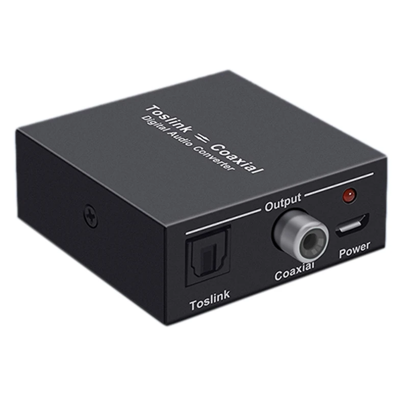 

Digital Audio Converter Bi-Directional RCA Digital Coaxial to Optical Toslink Converter SPDIF Toslink to Coaxial