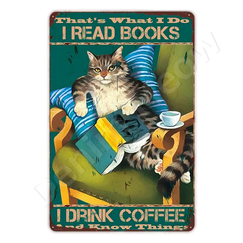 

Металлическая вывеска Denim Meow "Мойте лапы", черная